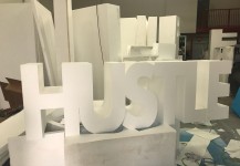 3D Foam HUSTLE Letters